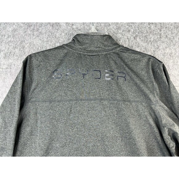 Spyder ProWB Active Shirt Men's L Gray 1/4 Zip Breathable Lightweight Stretch - Picture 4 of 10